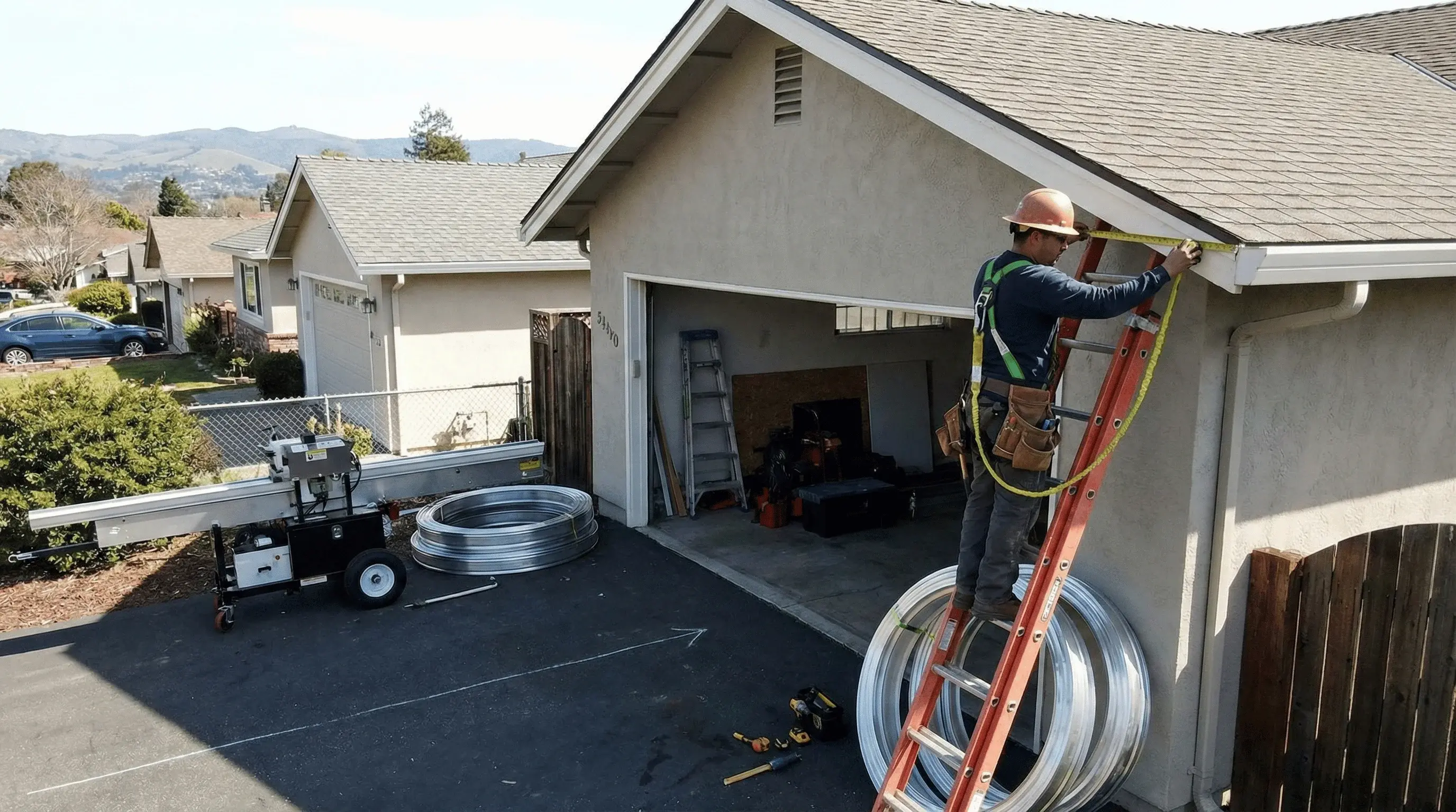 Accurate measurements and layout ensure your gutters drain correctly from day one.