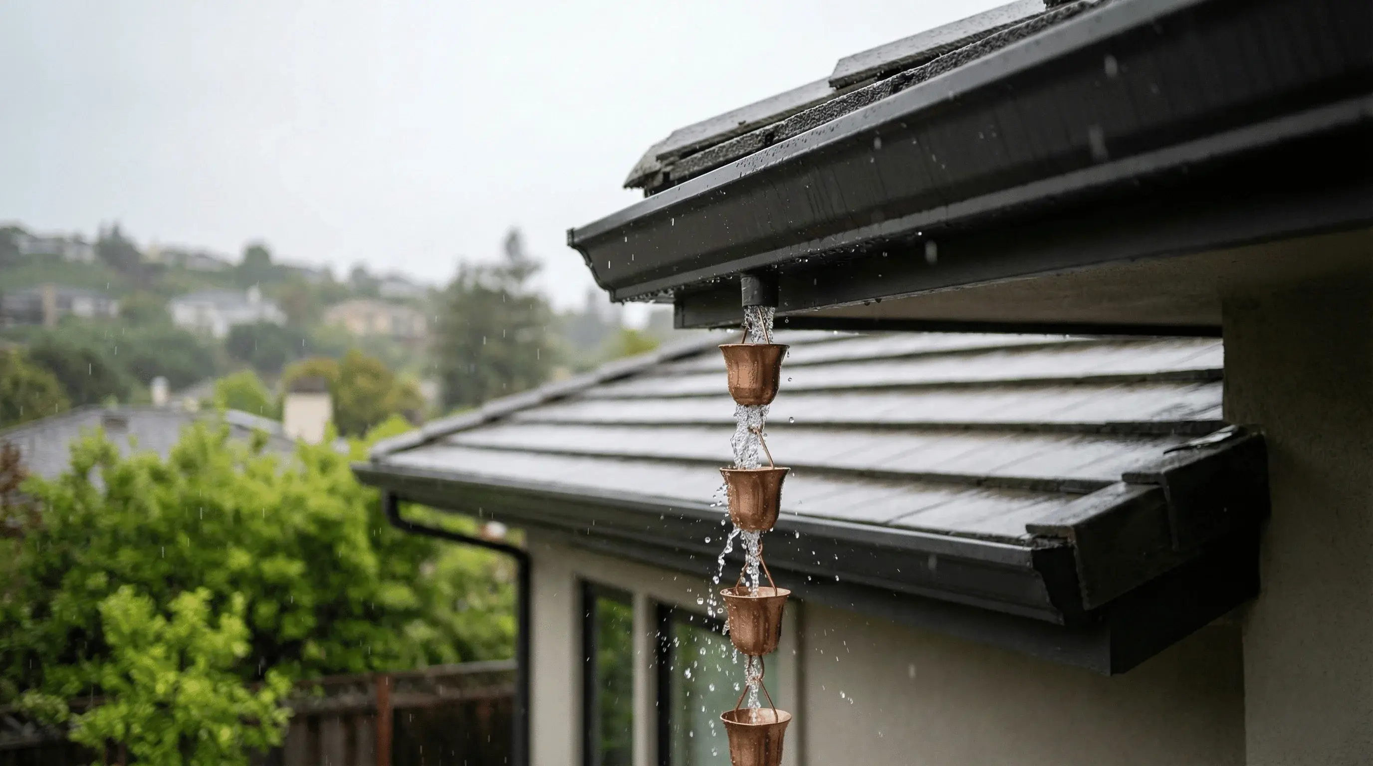Properly pitched gutters move stormwater safely away from your home's foundation.